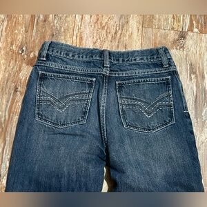 Dark Blue Wrangler Denim Jeans - Classic Back Pocket Detail